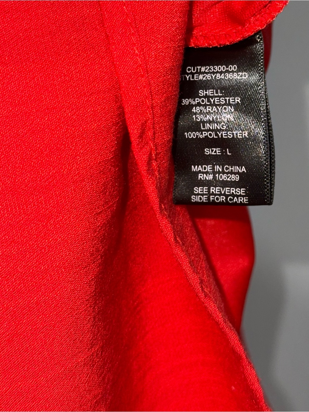 Trixxi Coral Red V-Neck Romper w/ Side Pockets | Size L - Picture 5 of 5